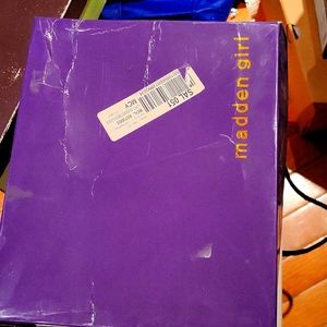 Madden Girl faux suede ankle booties